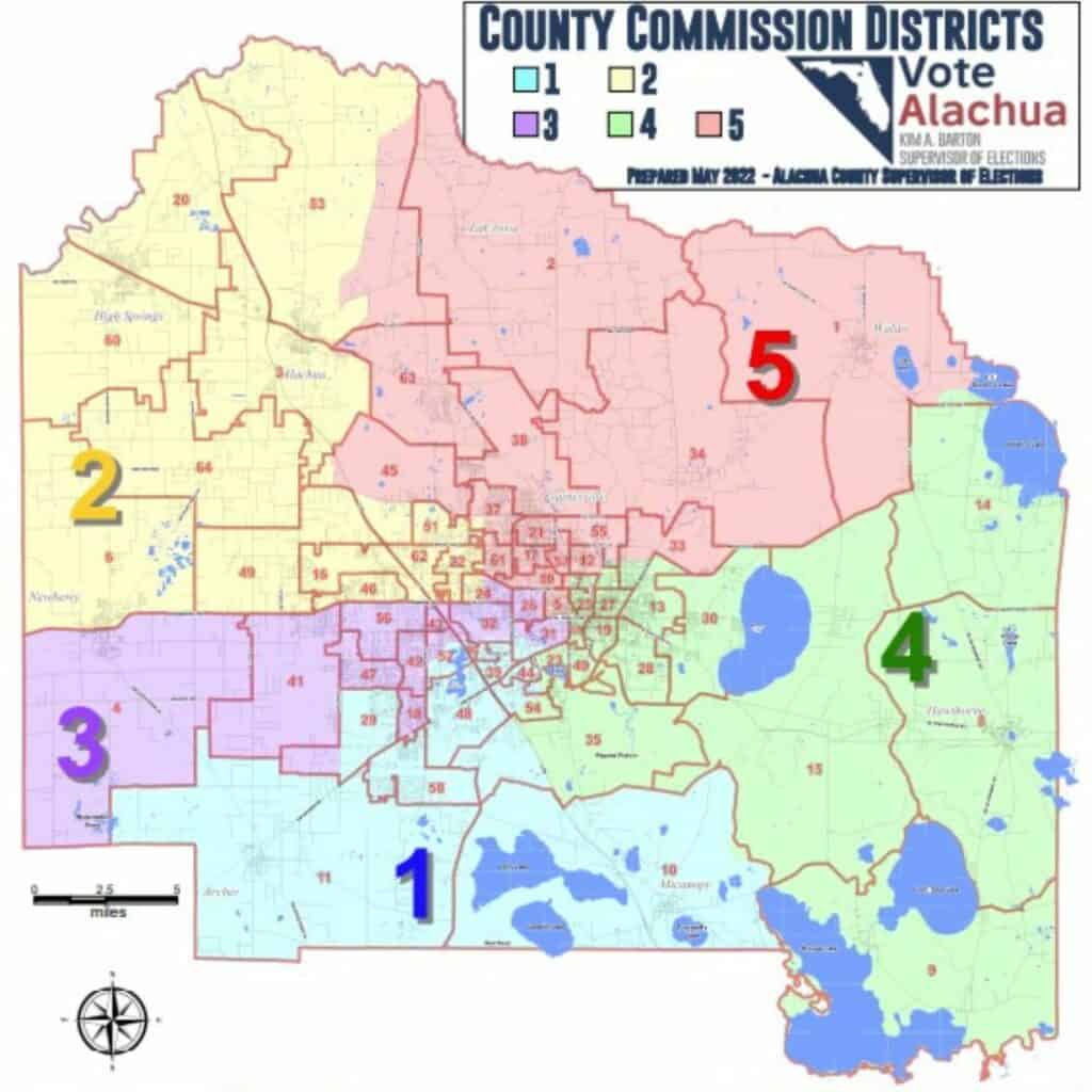Alachua County Commission District - May 2022