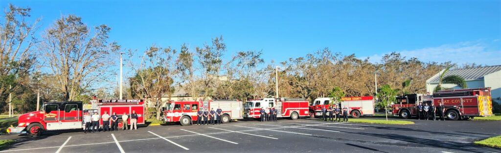 All five engines and crew members of Strike Team 1301.