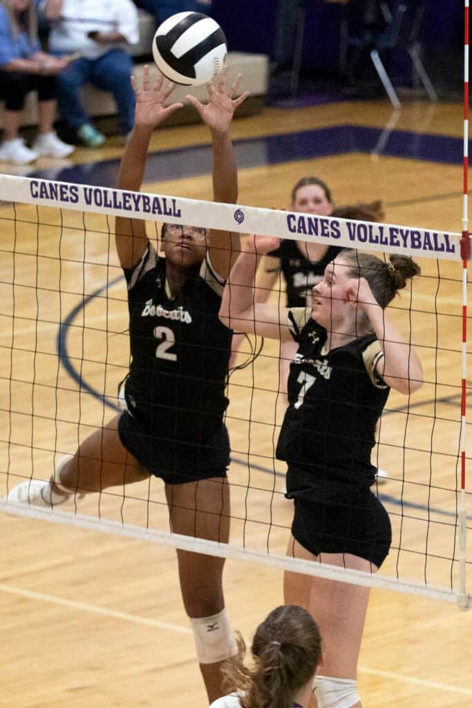 Buchholz's Brooke Hankerson goes for a block against Gainesville on Tuesday.