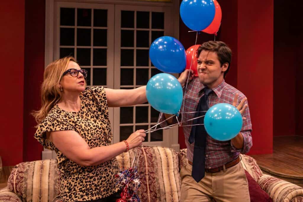 From left, Liddie Valentine, played by Michelle Bellaver, and Jimmy Benjamin J.B Jackson, played by Nicholas Perez.