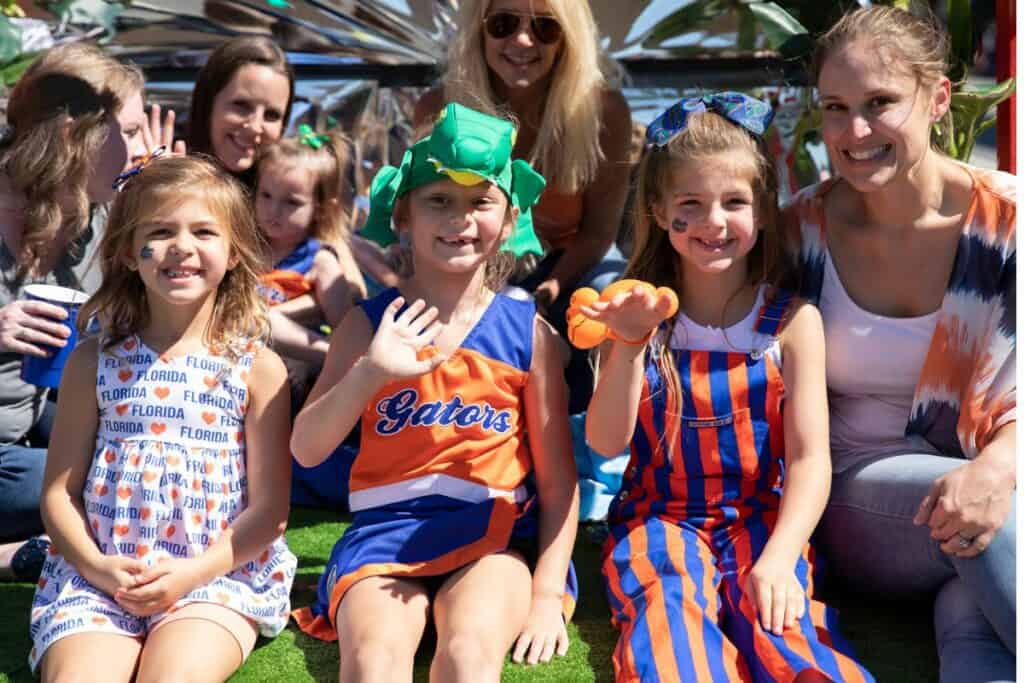 Gators fans at the UF Homecoming Parade on Friday.