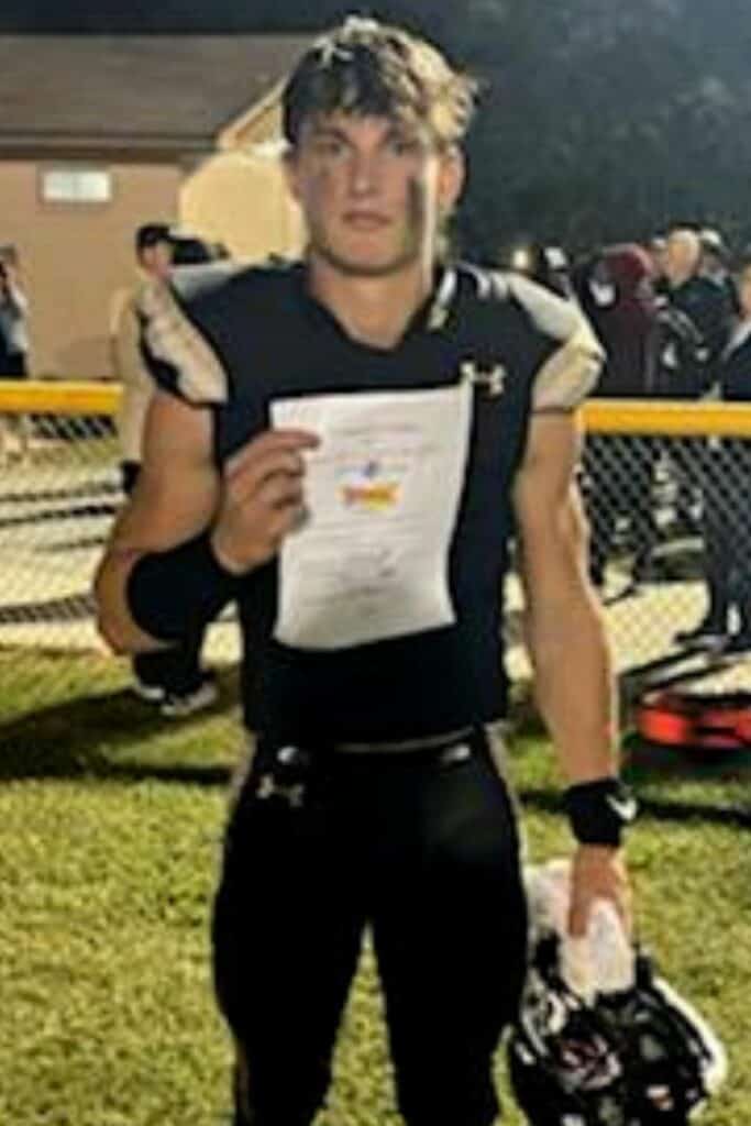 Sonic Player of the Game Creed Whittemore of Buchholz
