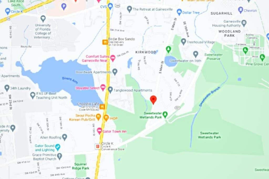 3300 block South Main Street in Gainesville map