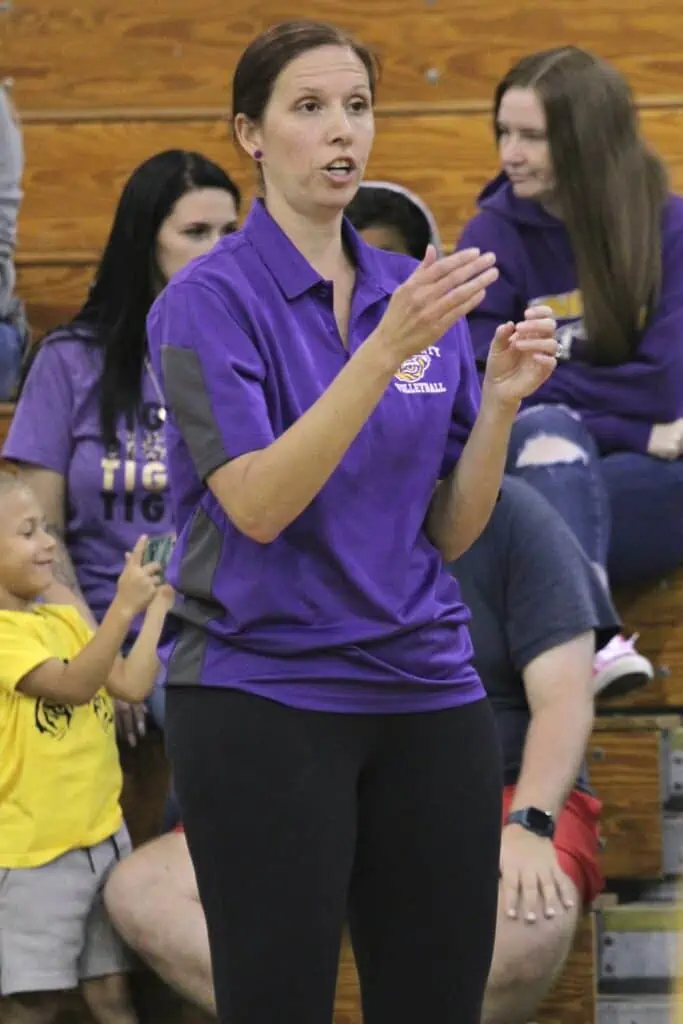 Union County volleyball coach Tifani Knox
