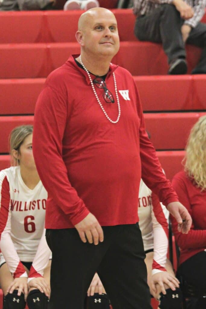 Williston volleyball coach Kevin Tiller