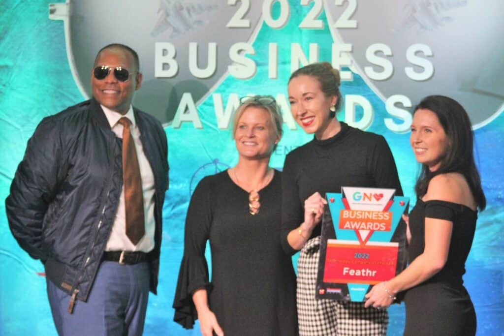 Feathr won the Tech Company of the Year Award.