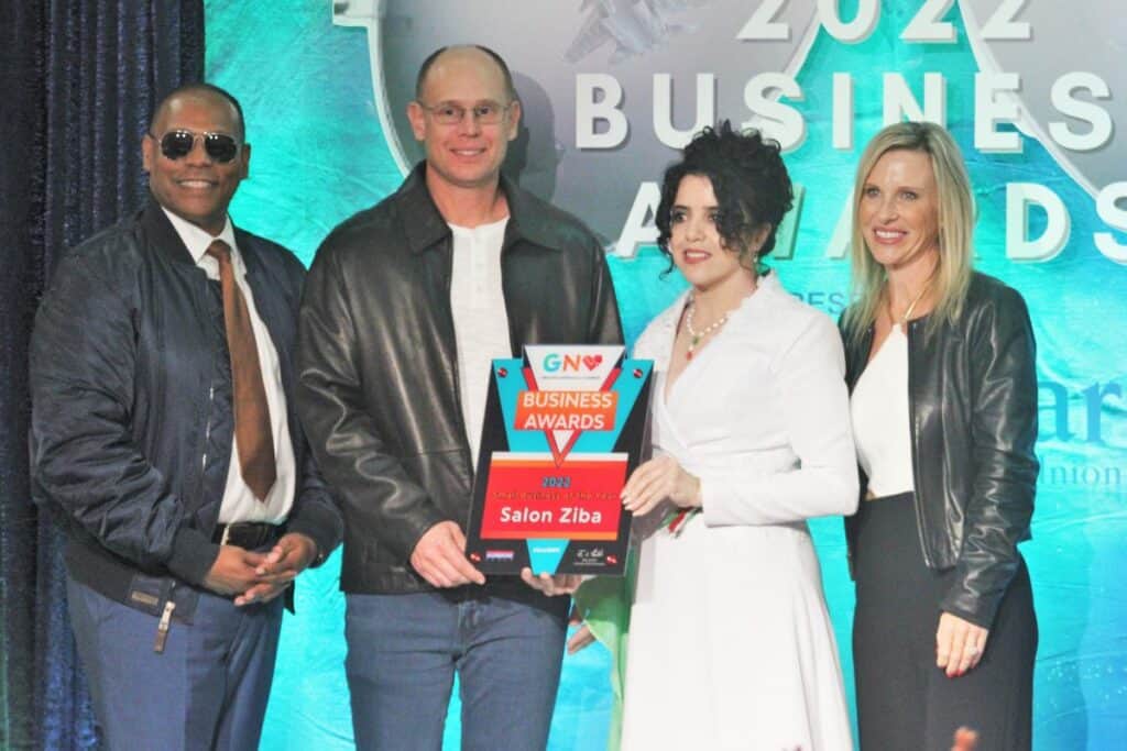 Salon Ziba won the New Business of the Year Award.