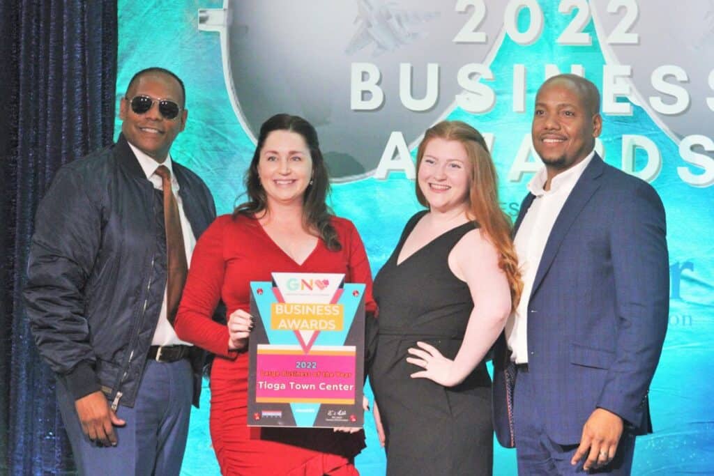 Tioga Town Center won the Large Business of the Year Award.