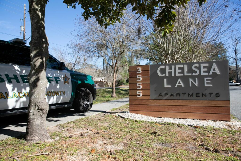 ACSO deputies detained five males suspected at Chelsea Lane Apartments on Monday for possible involvement in a Sunday shooting at Majestic Oaks Apartments.