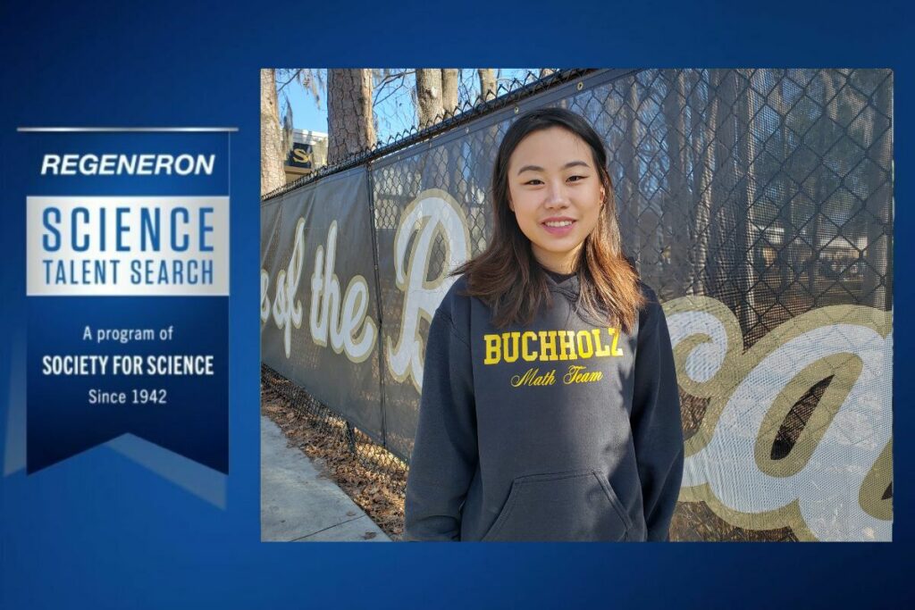 Buchholz senior Angela Gao was recently named one of 300 Regeneron Science Talent Search scholars.