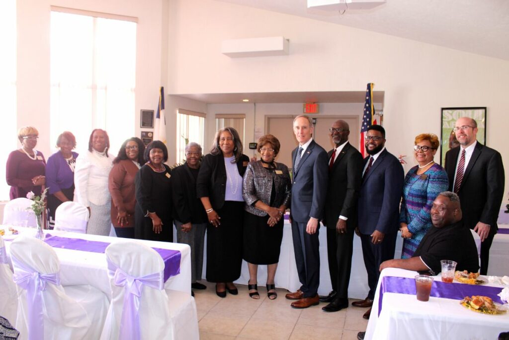 Mt. Pleasant United Methodist Church and community officials met in the Fellowship Hall with Bishop Tom Berlin on Sunday.