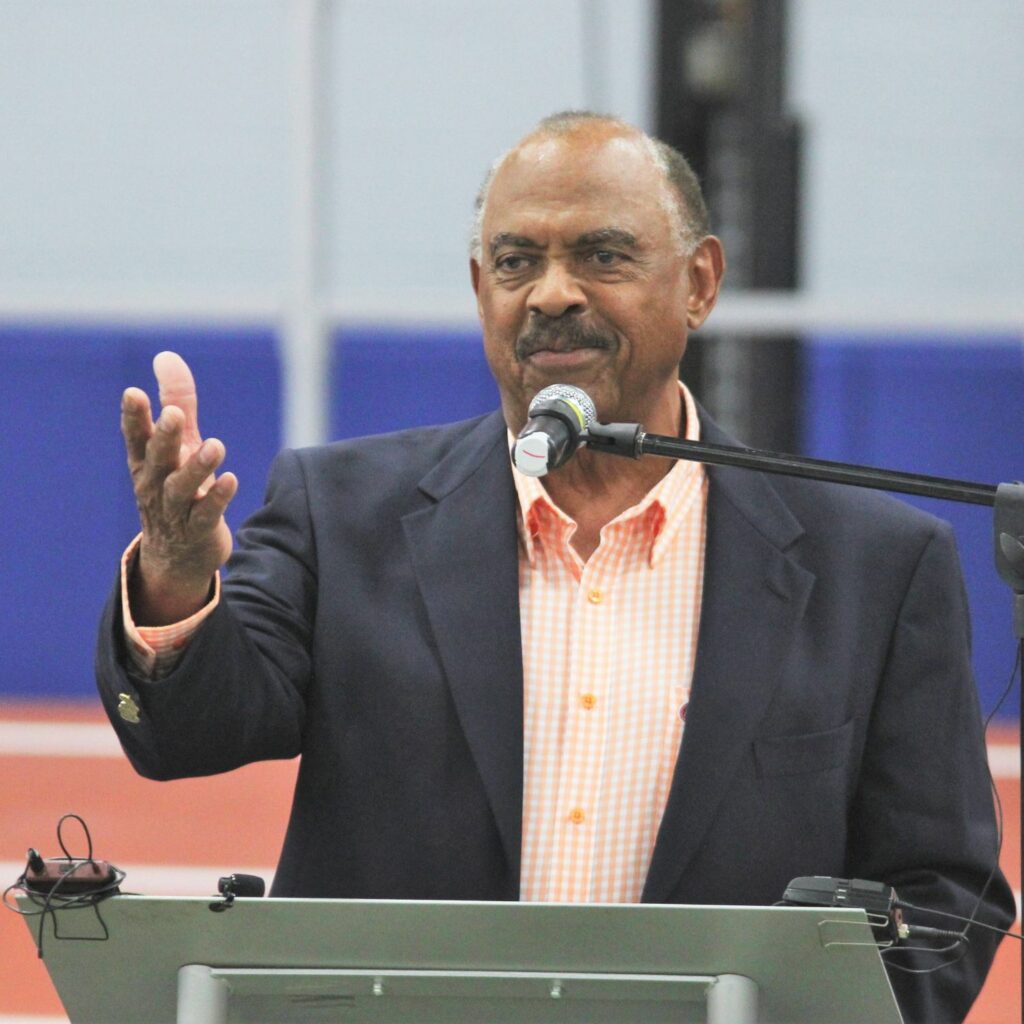 Ron Coleman, UF's first Black scholarship athlete, remembered Coach Jimmy Carnes at Saturday's dedication.