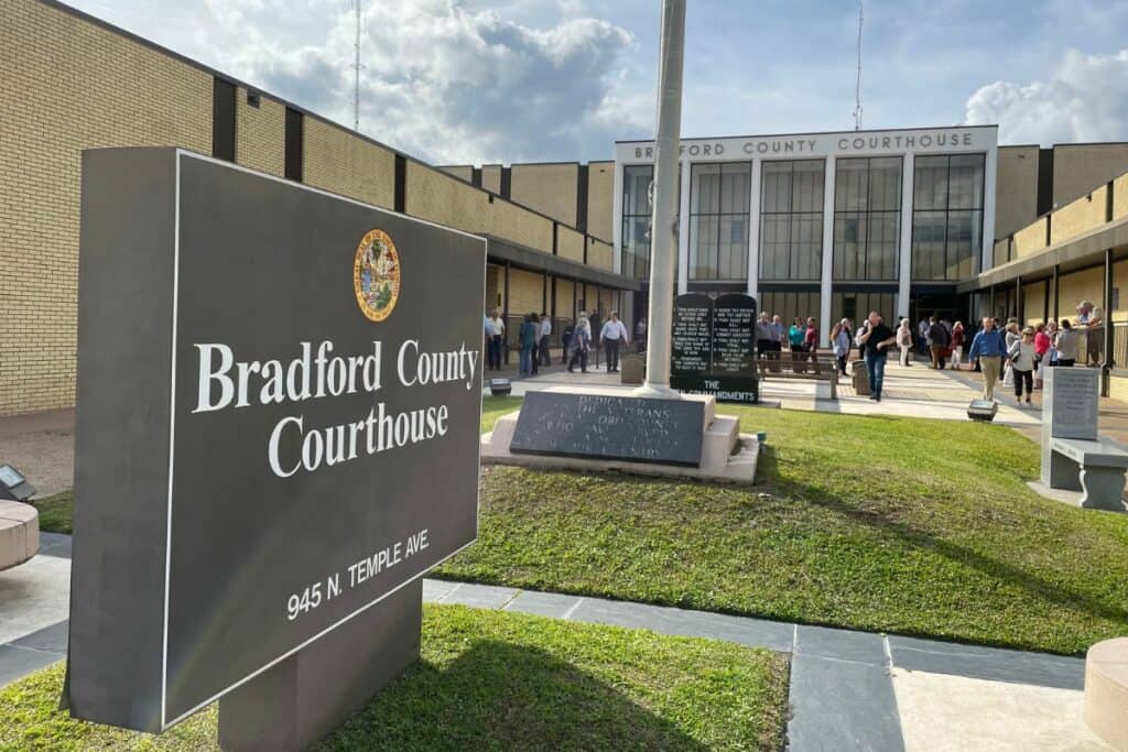 Bradford County Courthouse in Starke