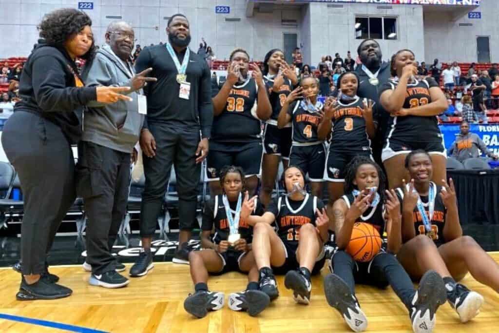 Hawthorne girls basketball team defeated Wildwood, 42-38, on Friday to claim the Class 1A state championship.