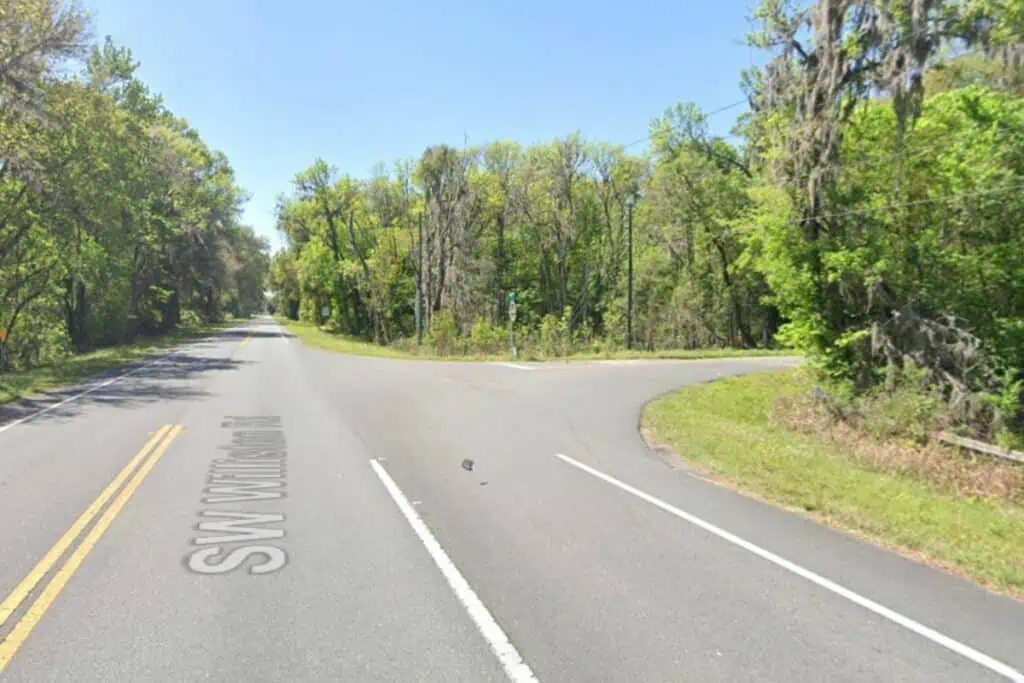 State Road 121 and SW 137th Avenue in Alachua County