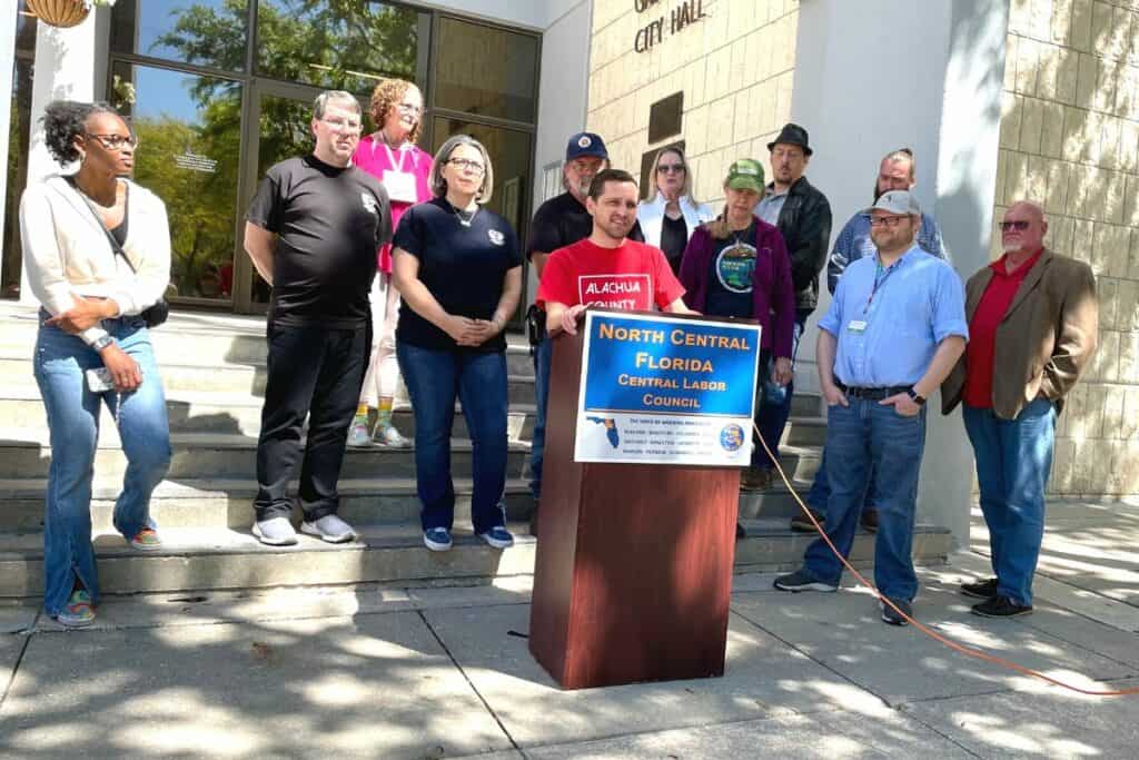 Bobby Mermer, executive director of the Alachua County Labor Coalition, called the bill an attempt to hand more power to Florida Power & Light.