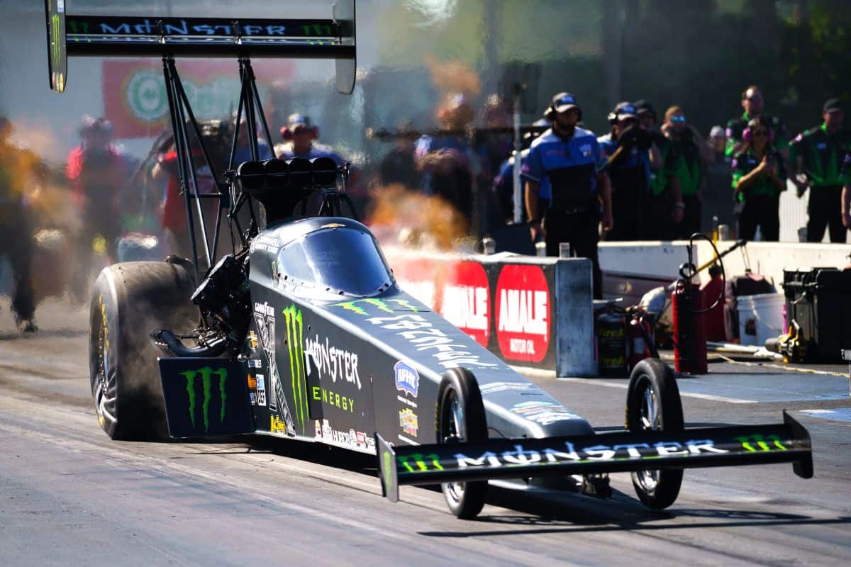 Brittany Force during Nitro eliminations at Gatornationals.