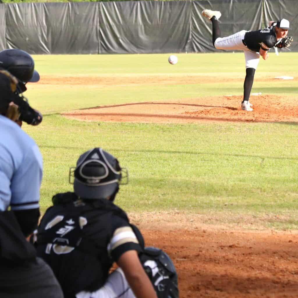 Buchholz pitcher Anthony Wilkie struck out 11 Bishop Kenny batters in a 6-2 home win on Tuesday.