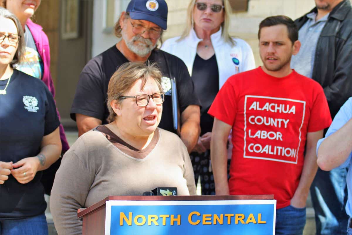 County Commissioner Mary Alford spoke against state Rep. Chuck Clemons' proposed bill on Thursday.