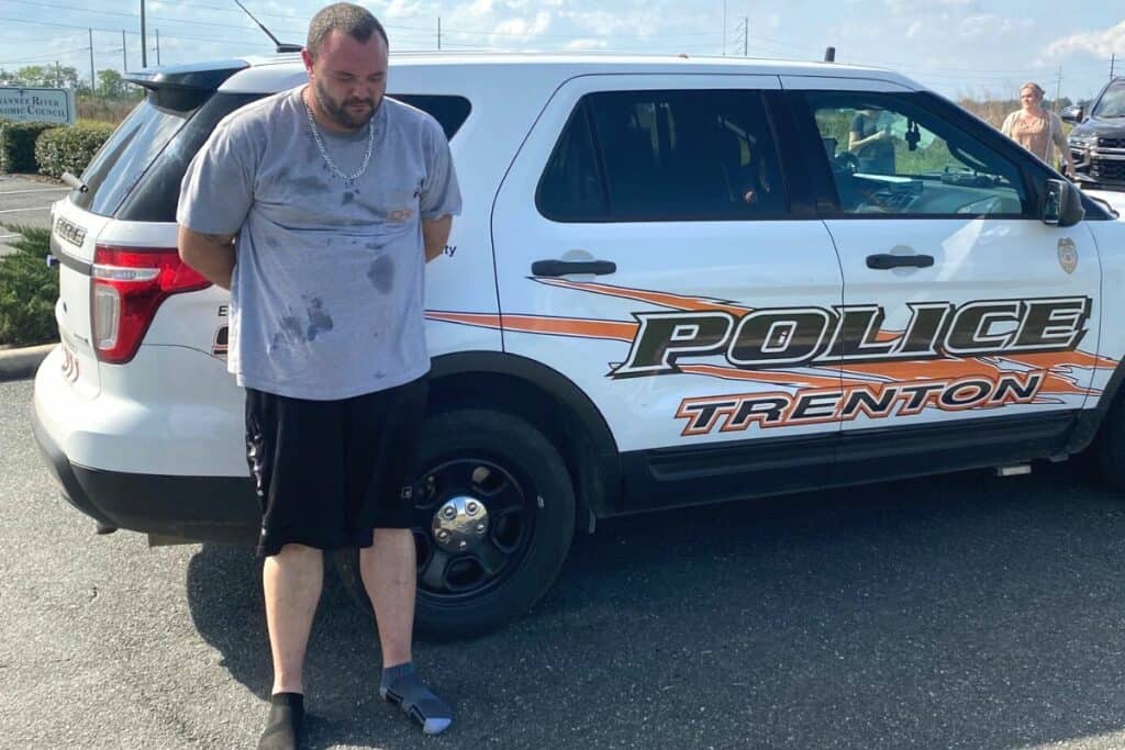 Law enforcement officers from Trenton and Tavares arrested Justin Harper in Trenton on Tuesday in a sex sting operation.