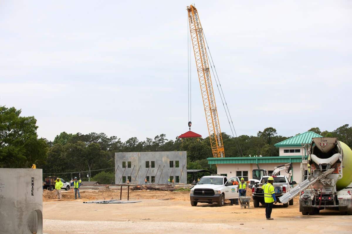 A view of the project from N 31st Drive.
