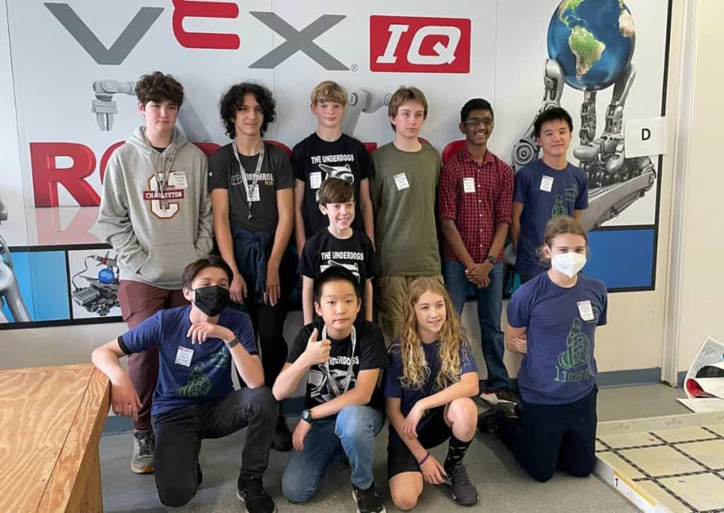 Lincoln Middle School's robotics team The Underdogs.