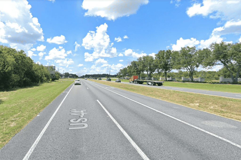 Southbound U.S. 441