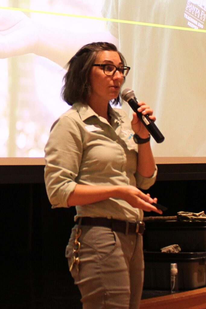 Santa Fe College Teaching Zoo conservation education curator Jade Salamone.