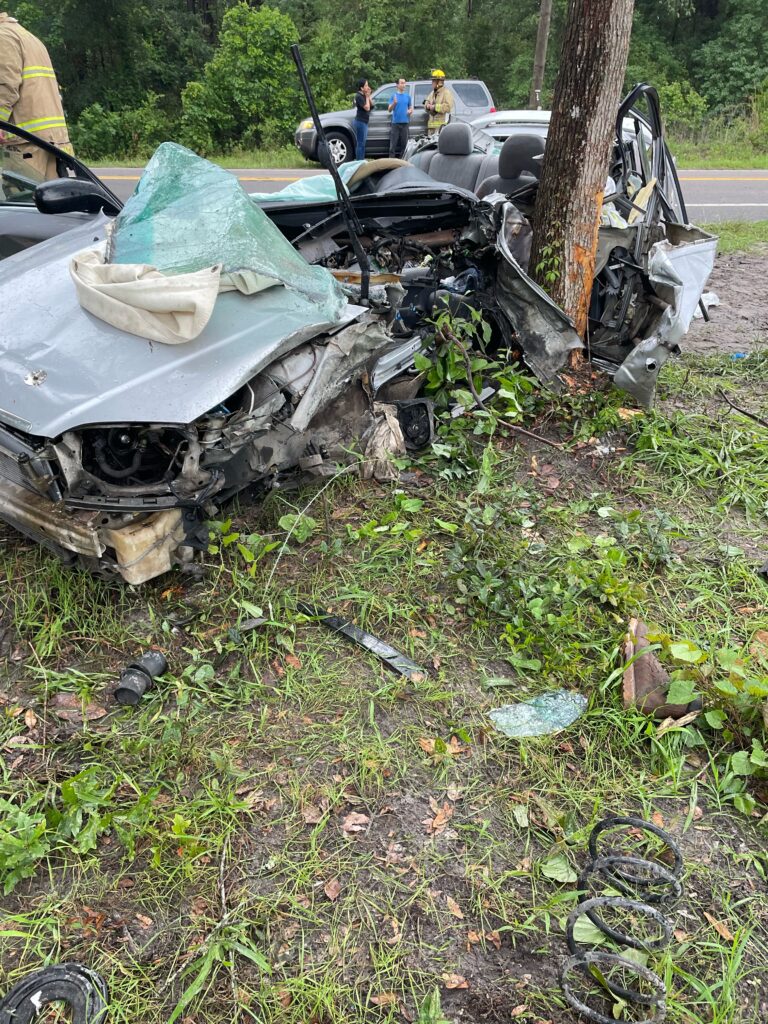 Crashed Honda Civic