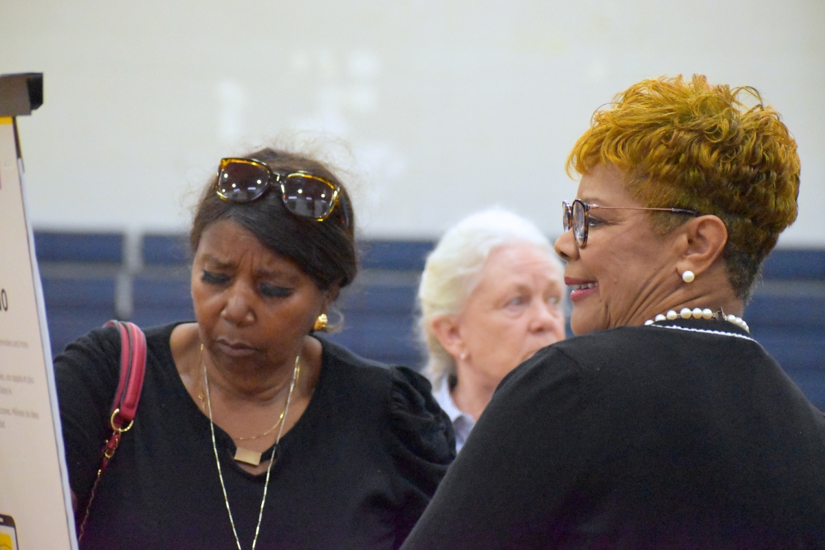 City Commissioner Cynthia Chestnut (right) said she would like to see the MLK Center double in size.
