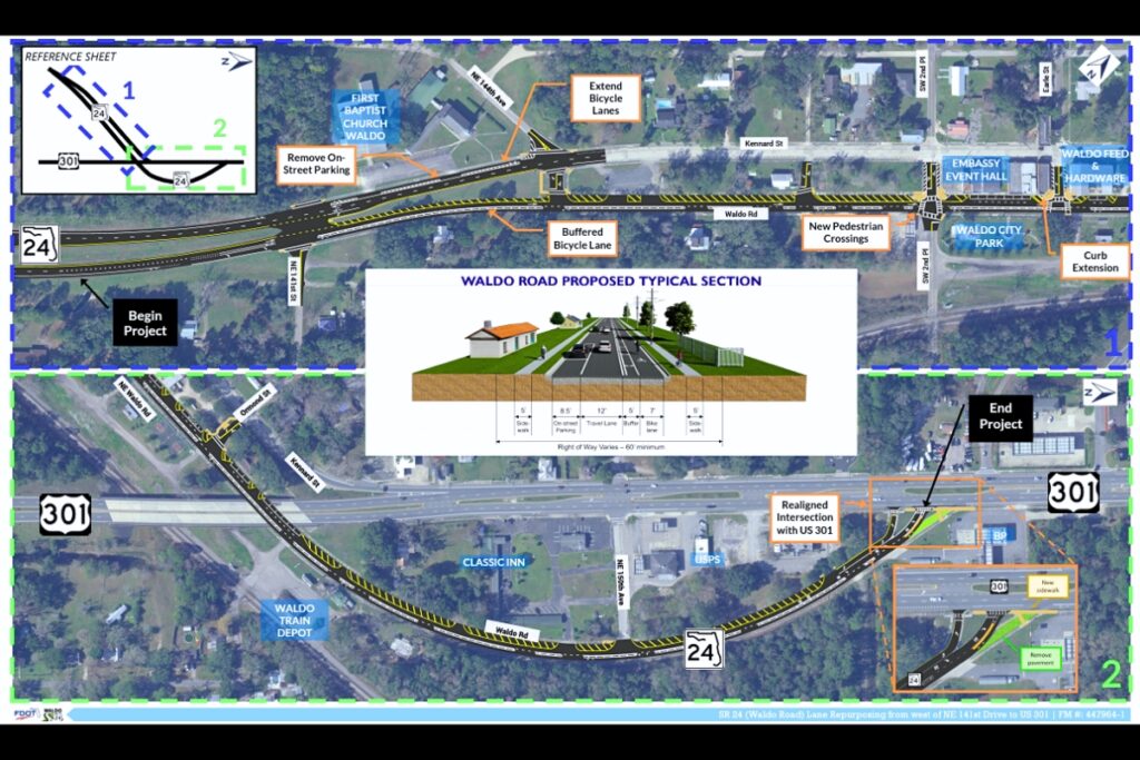 The Florida Department of Transportation will be holding a meeting Thursday regarding resurfacing and lane repurposing improvements on State Road 24-Waldo
