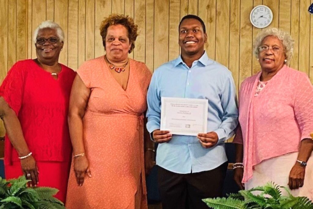 From left Dr. Sally K. Williams, Dr. Cheryl E. Norman, Curtis Phillips IV, Chief Rosa Rutledge