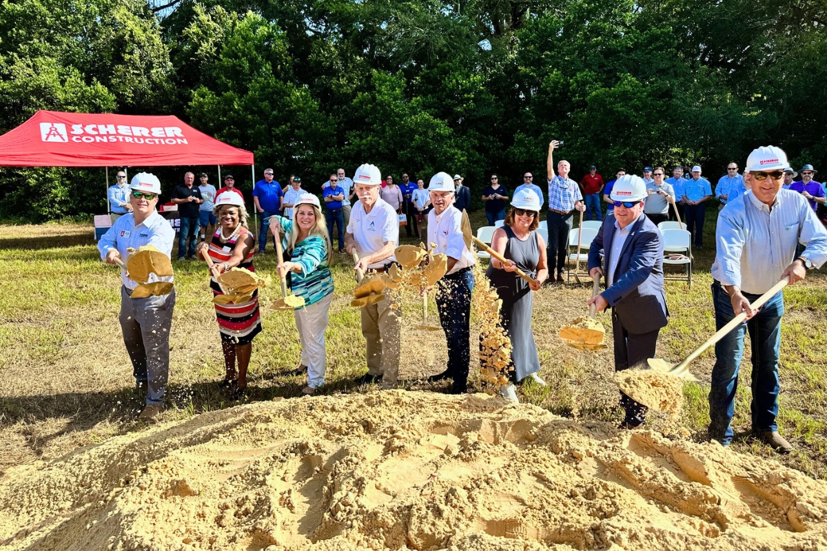 Stormwater pipe plant breaks ground in Alachua