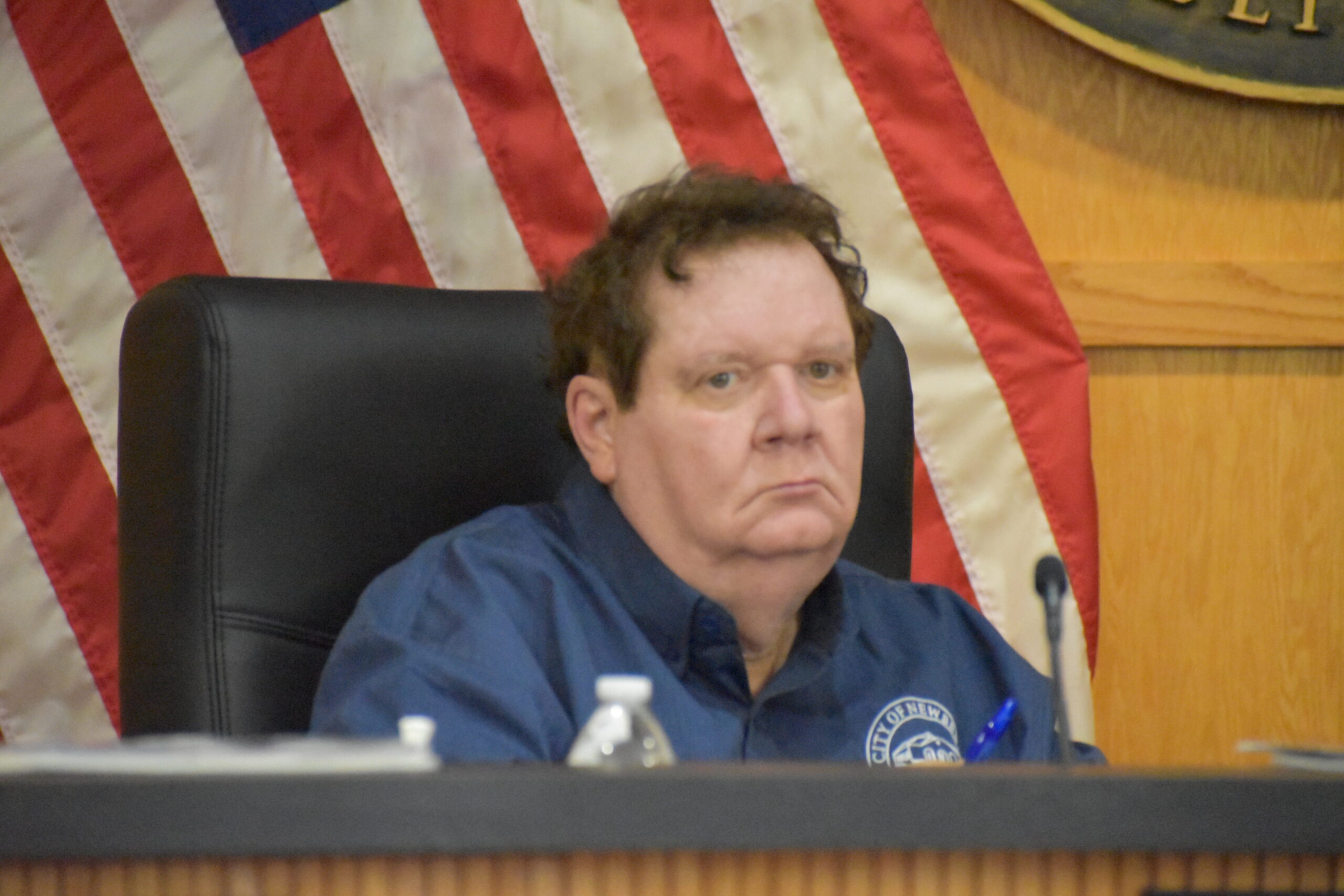 Newberry City Commissioners Monty Farnsworth at a recent meeting