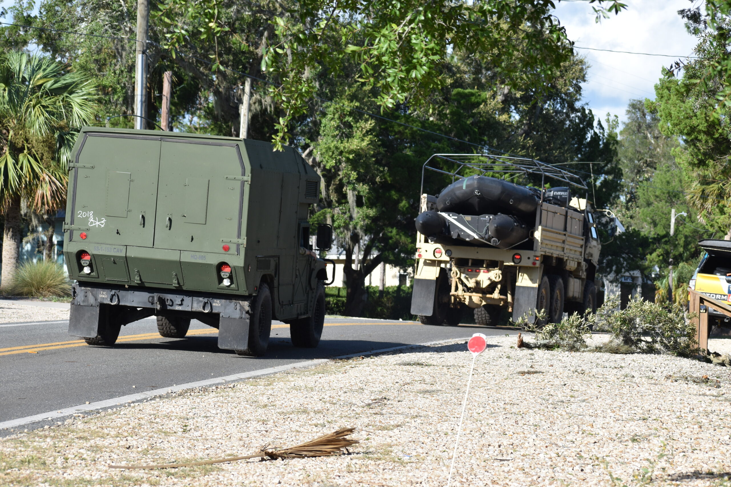 The national guard in Steinhatchee on Wednesday_Cred Glory The National Guard in Steinhatchee on Wednesday