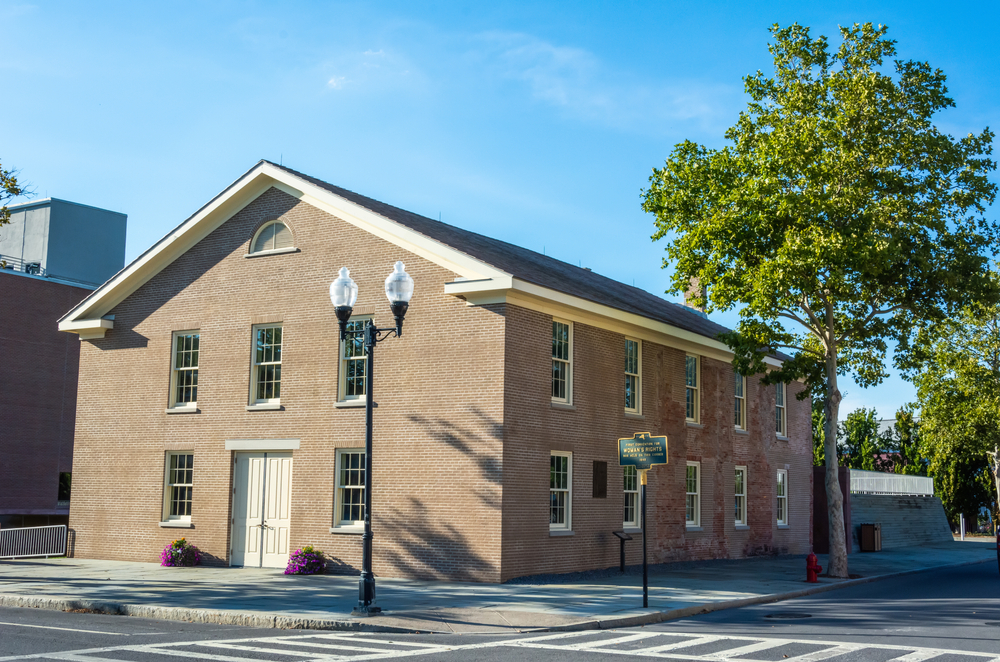 Wesleyan Chapel in Seneca Falls, New York, where the First Convention for Woman’s Rights was held in 1848.