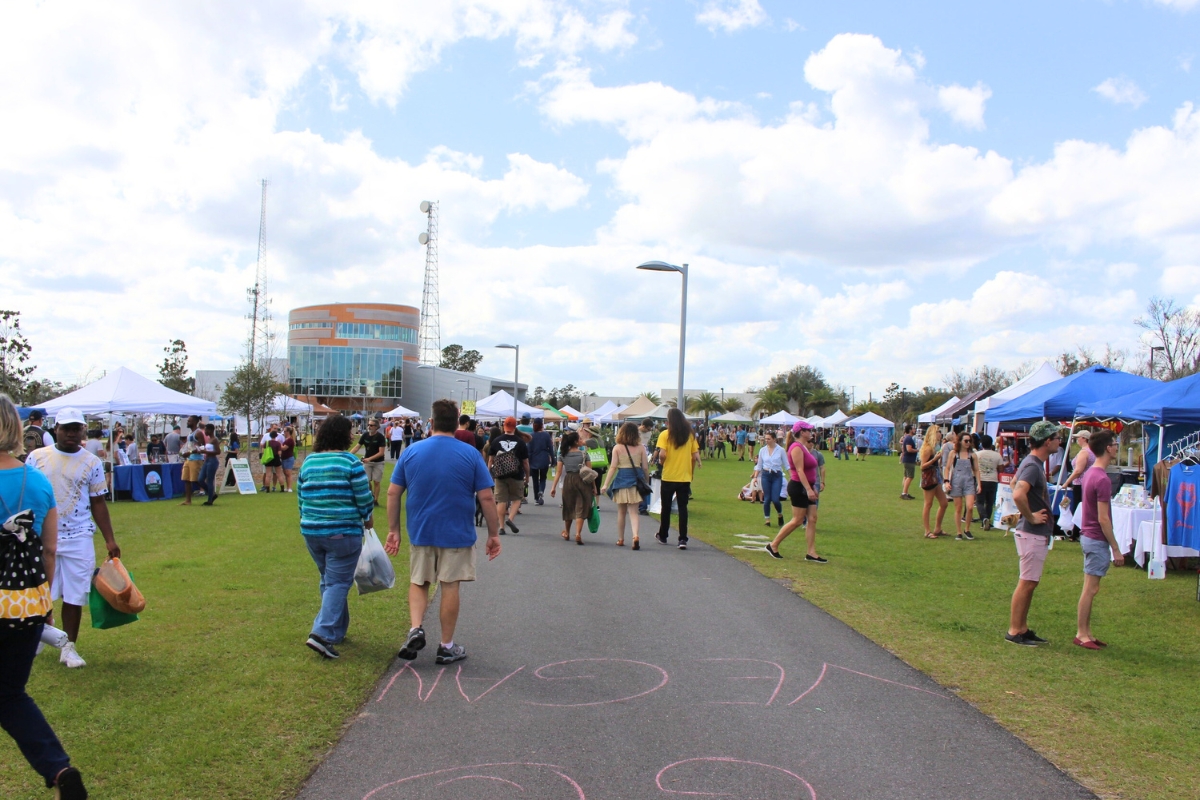 An event at Depot Park in Gainesville. An event at Depot Park in Gainesville.
