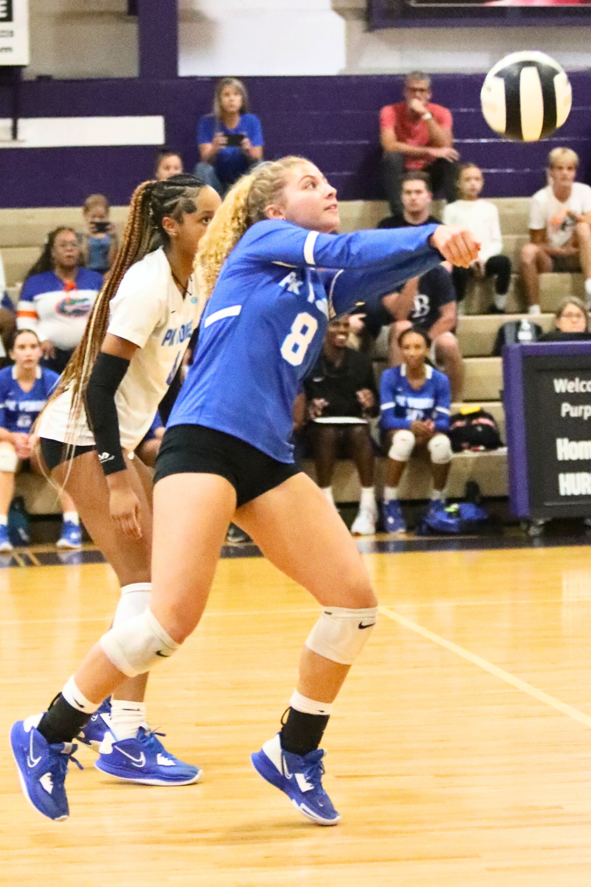 P.K. Yonge's Summer Mandrell with a dig against Gainesville on Monday.