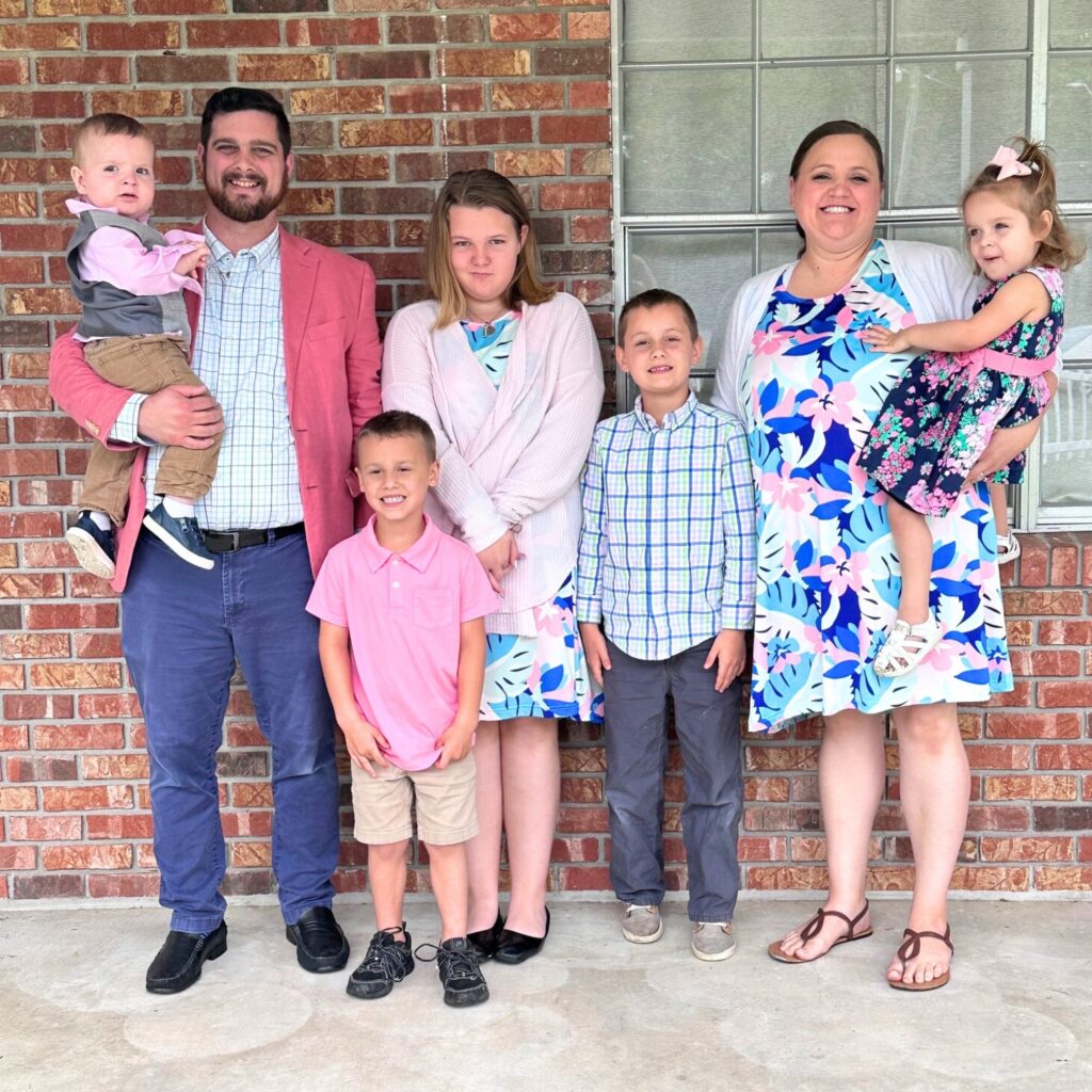 Pastor Jacob Newton and his family.
