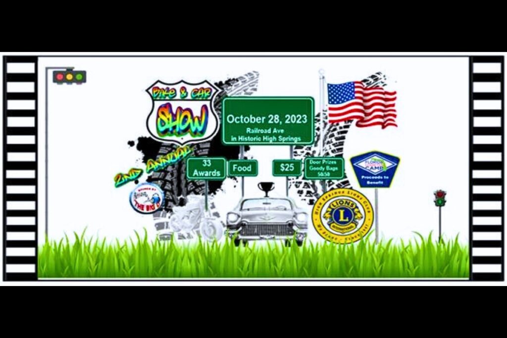 The High Springs Lions Club will hold a Bike & Car Show with proceeds going to the Florida Diabetes Camp.