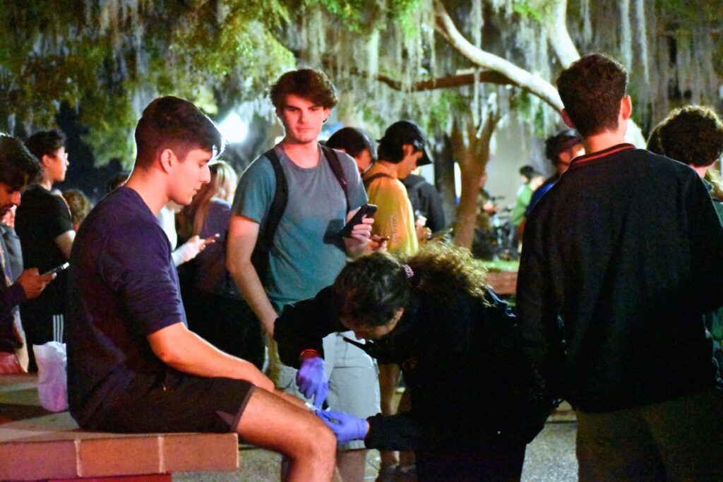 At a glance, skinned knees appeared to be the most common injury at the event.