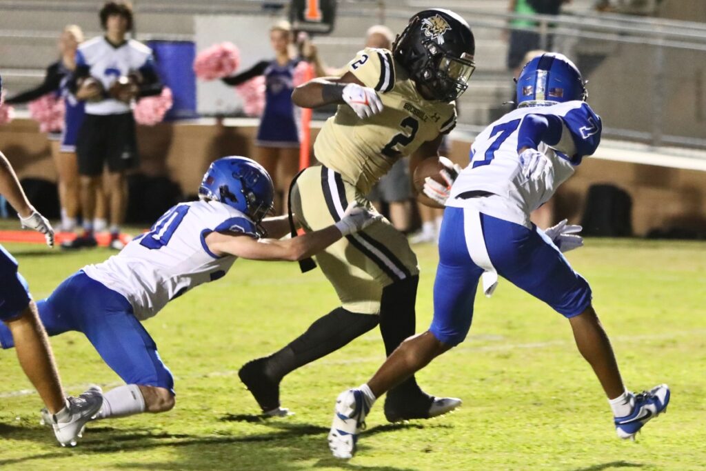 Buchholz's Myles Graham runs in for his first touchdown against Bartram Trail on Thursday.