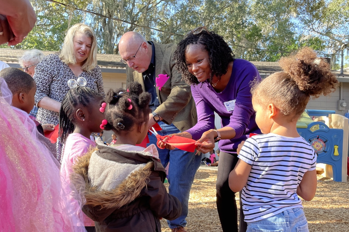 Eastside Head Start Center cuts ribbon on grantfunded playground