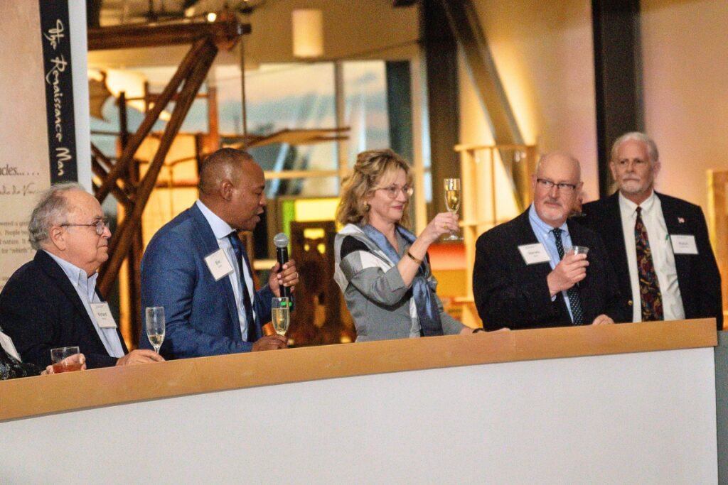 A toast at the Community Foundation of North Florida's 25th anniversary event on Thursday.