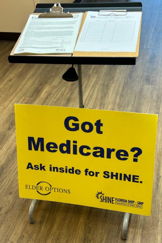 Consumers don’t need an appointment necessarily when they seek SHINE assistance at the Senior Center.