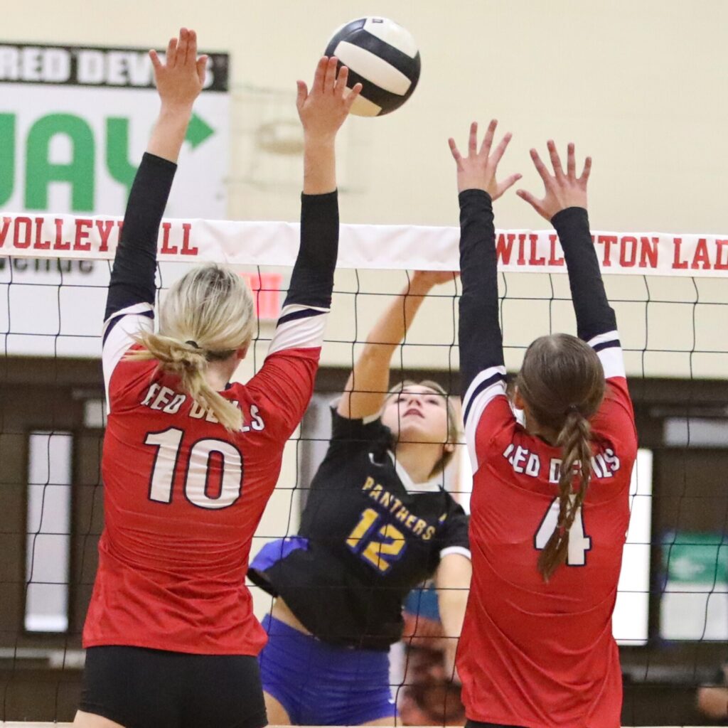 Newberry's McKenzie Moses with a hit against Williston on Tuesday.
