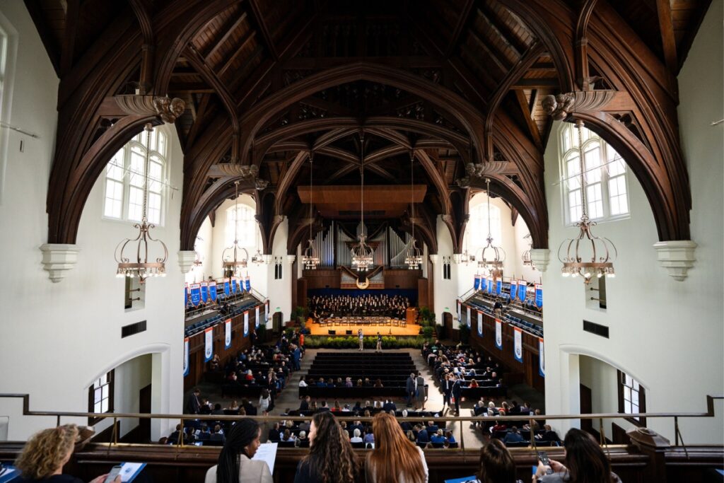 University Auditorium at Ben Sasse's UF presidential inauguration on Thursday.
