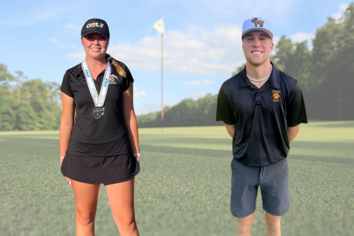 Buchholz golfer Braydn Smith, left, and Trenton's Dax Becker, right, earned spots on the 2023 All Area Golf team.