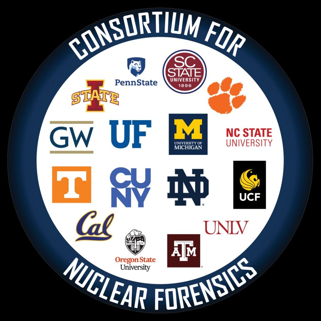 Universities involved in the Consortium for Nuclear Forensics
