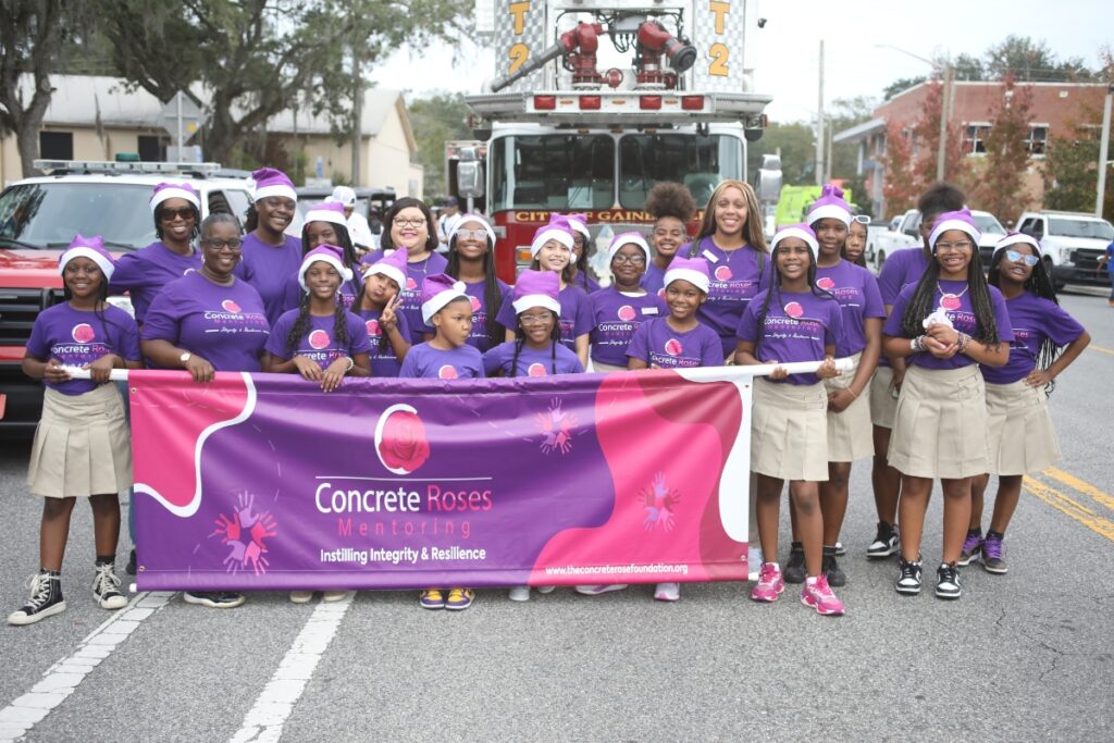 Concrete Roses Mentoring at A Very GNV Holiday Parade on Saturday.